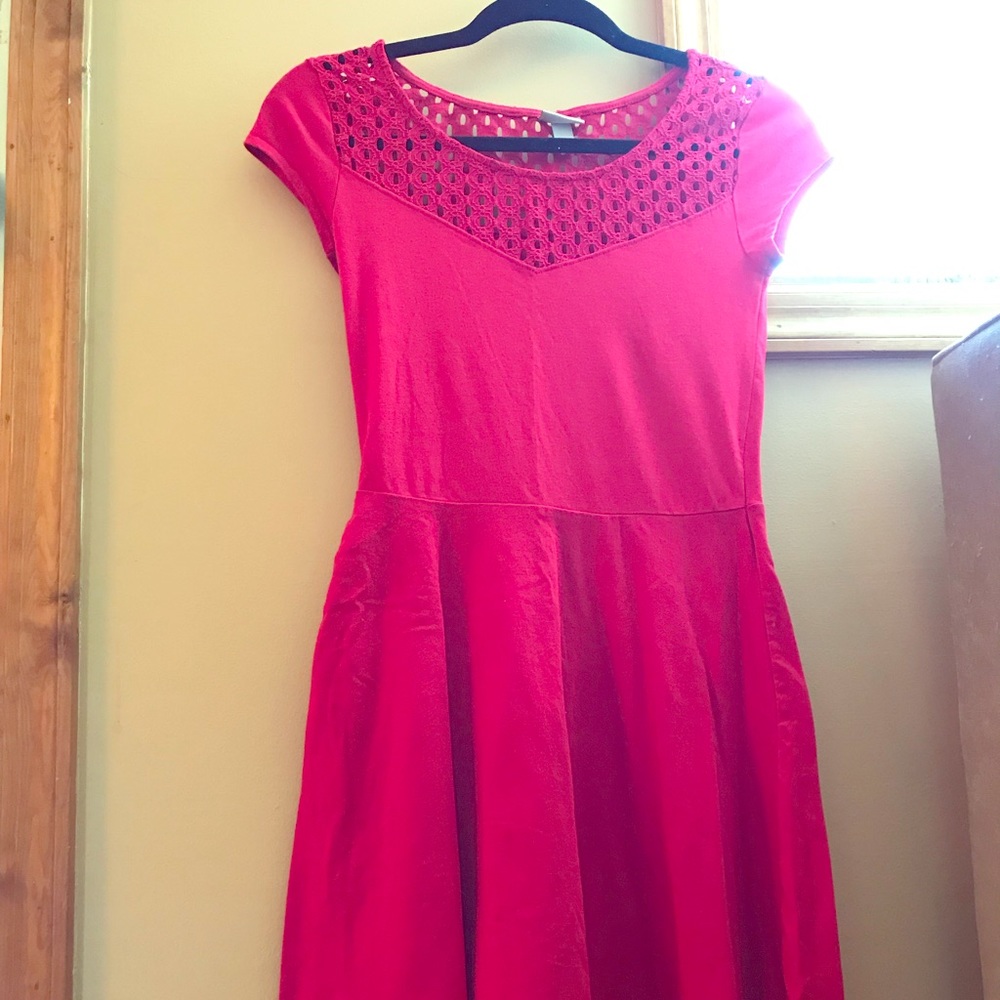 Cute red skater dress
